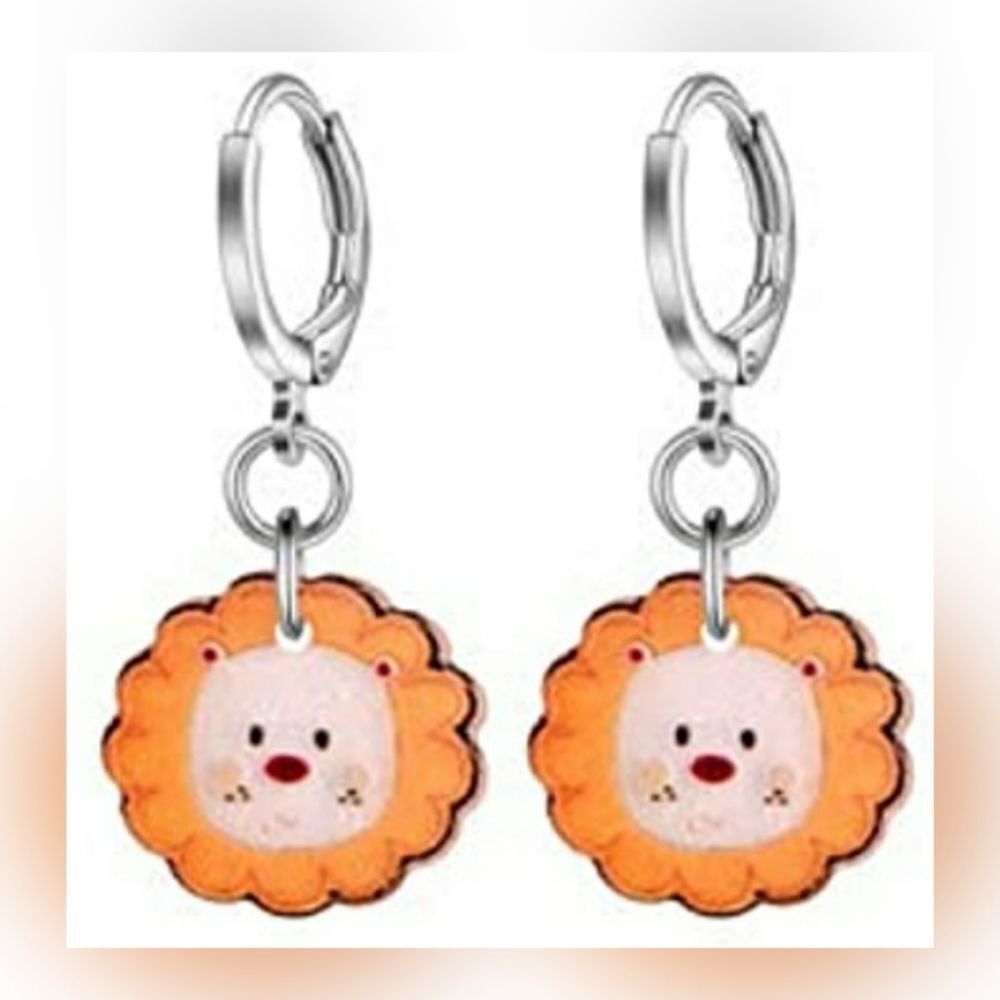 Hypoallergenic Acrylic Dangle Hoop Earrings